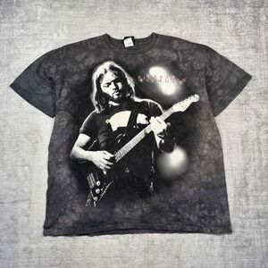 David Gilmour Pink Floyd Shirt Mens XL Grey Vintage Y2K Liquid Blue 2004 Band